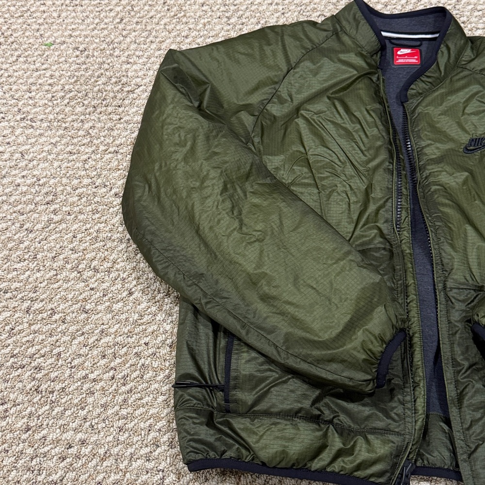 Nike Men's Olive Bomber Jacket - Picture 6 of 8